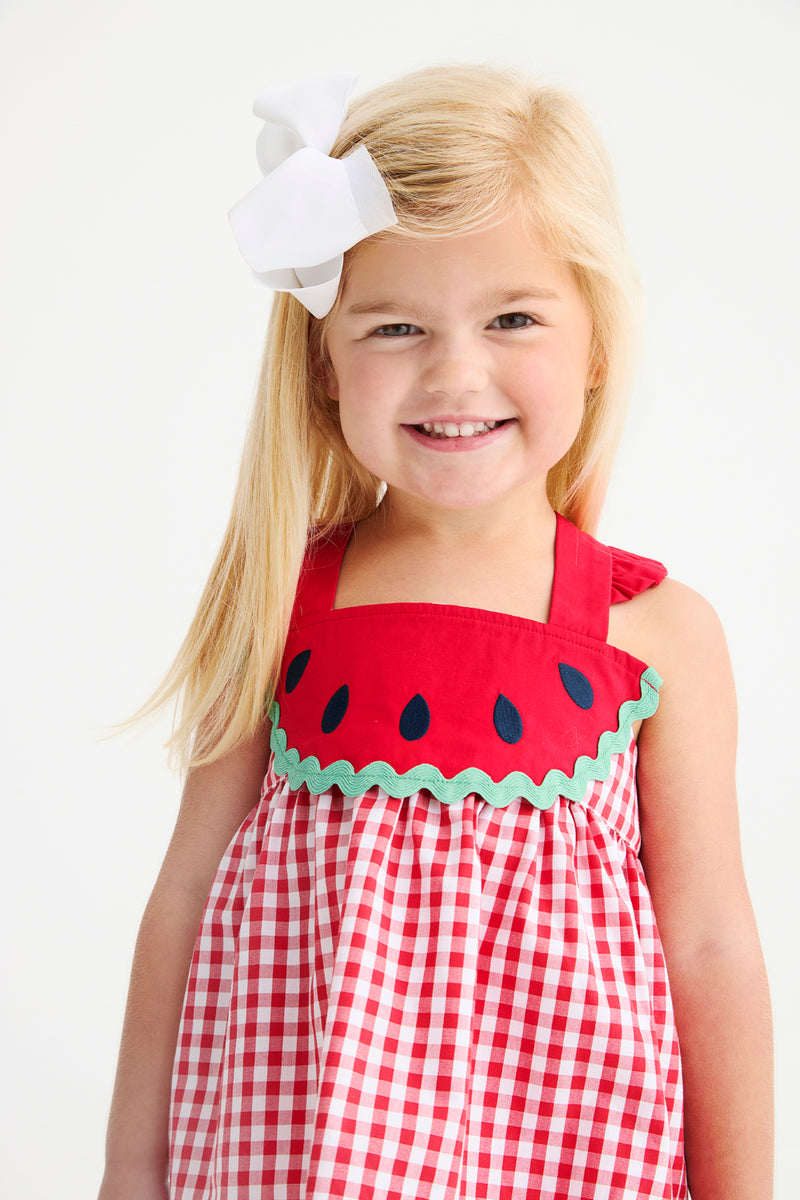 Nancy's Novelty Set - Richmond Red Gingham with Watermelon