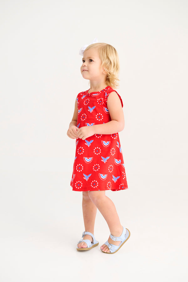 Sleeveless Polly Play Dress - Star Spangled Swag