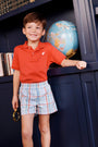 Prim & Proper Polo & Onesie - Richmond Red with Worth Avenue White Stork