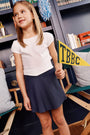 Prepletic™ Katey Cross Skort - Nantucket Navy with Worth Avenue White