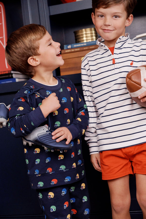 Cassidy Comfy Crewneck - Hut! with Nantucket Navy