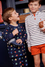 Cassidy Comfy Crewneck - Hut! with Nantucket Navy
