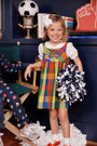Demi Dress - Ashland Park Plaid with Pennant Applique