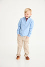 Prep School Pants - Keeneland Khaki with Nantucket Navy Stork