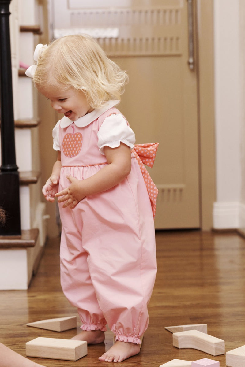 Maude's Peter Pan Collar Shirt & Onesie (Short Sleeve Woven) - Worth Avenue White