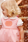 Sleeveless Rebecca Romper - Sandpearl Pink & Mill Street Manor Mini Floral with Pumpkin