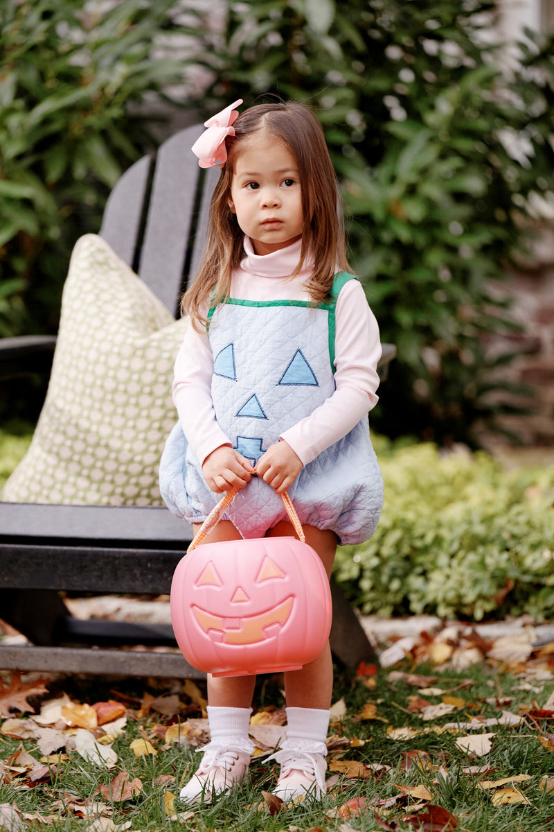 Happy Halloween Blue Pumpkin Costume (Toddler) - Beale Street Blue with Barbados Blue & Kiawah Kelly Green