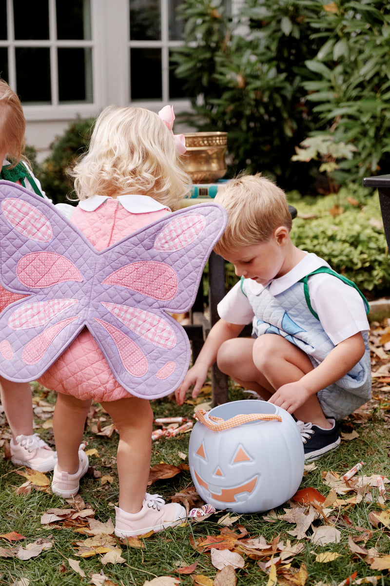 Sir Proper's Pumpkin Pail - Beale Street Blue with Seashore Sherbet Gingham
