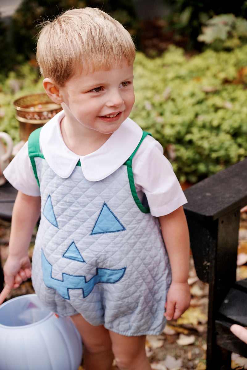 Happy Halloween Blue Pumpkin Costume (Toddler) - Beale Street Blue with Barbados Blue & Kiawah Kelly Green