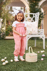 Ritzy Romper - Sandpearl Pink with Duck Smocking