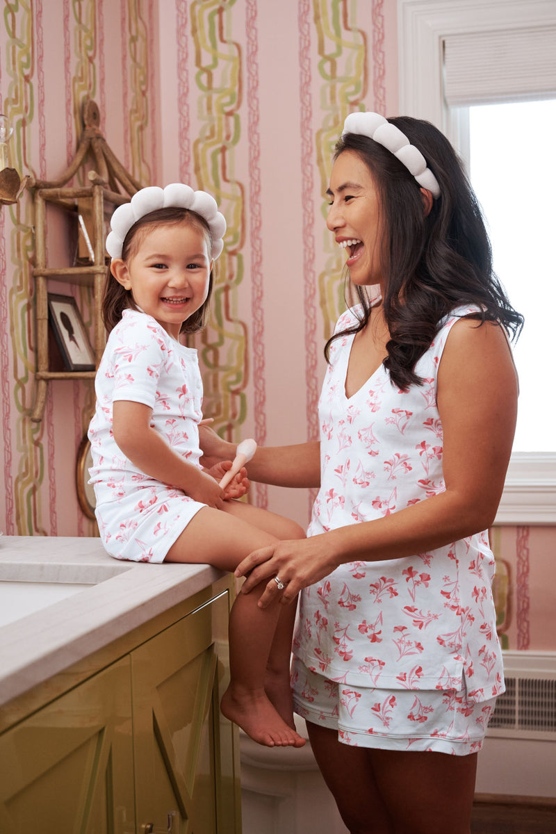 Beauty Sleep Snooze Set - Fontaine Floral & Worth Avenue White