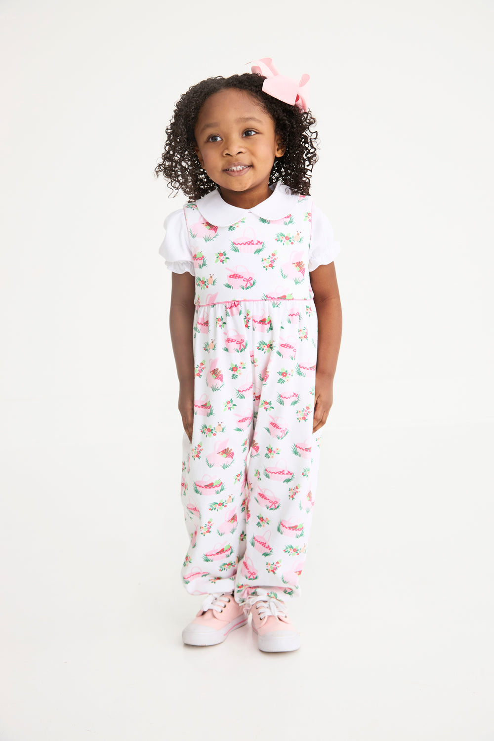 Sleeveless Rebecca Romper - Pink Picnic Pack