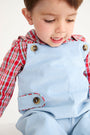 Teddy's Tab Longall - Barrington Blue with Woodspoint Plaid