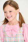 Short Sleeve Beatrice Bow Blouse & Onesie - Sandpearl Pink