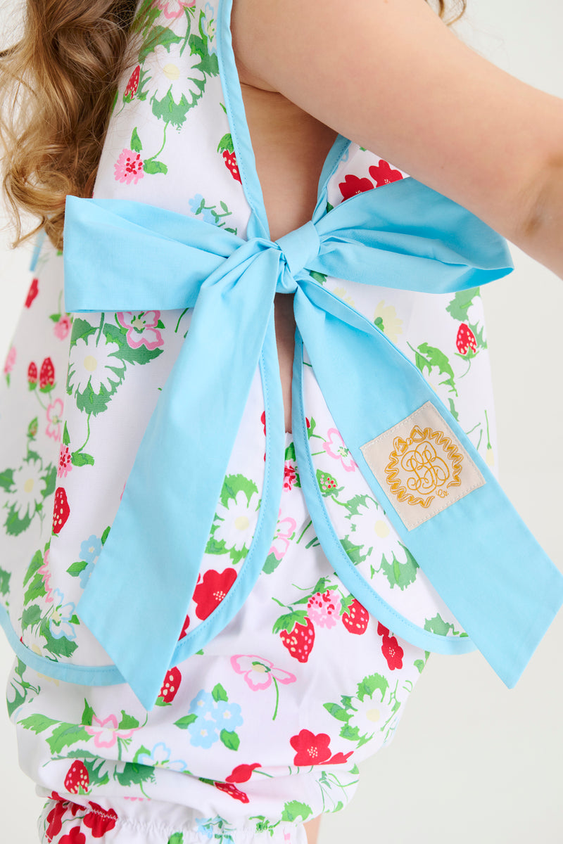 Talbott Tie Side - Berry Sweet with Belhaven Blue