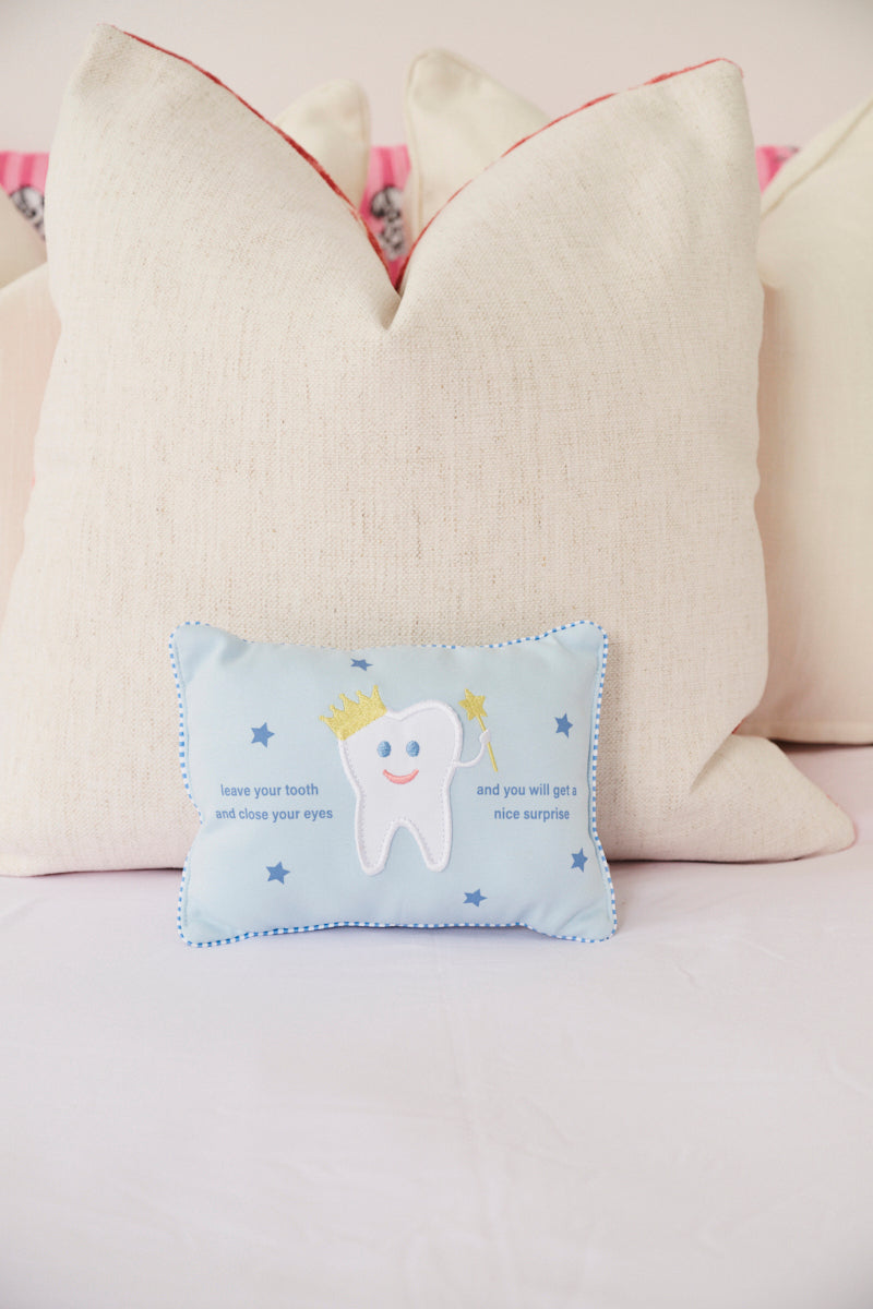 Fairy Exchange Pillow - Buckhead Blue