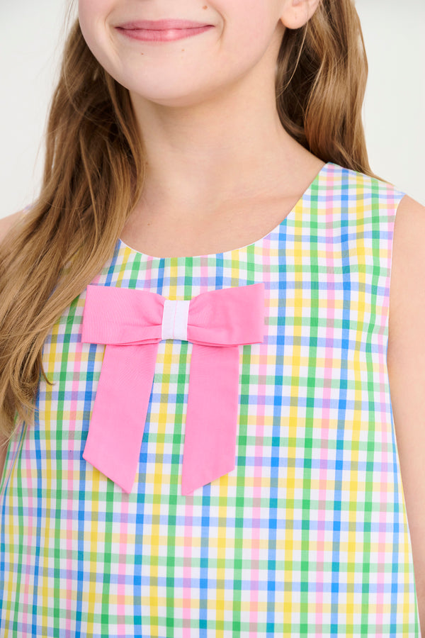 Jilly Jumper - Primland Plaid with Hamptons Hot Pink