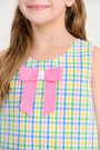 Jilly Jumper - Primland Plaid with Hamptons Hot Pink