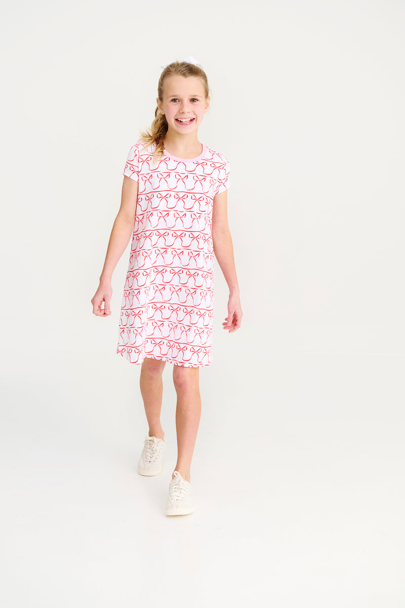 Polly Play Dress - Birdie's Bows with Pier Party Pink
