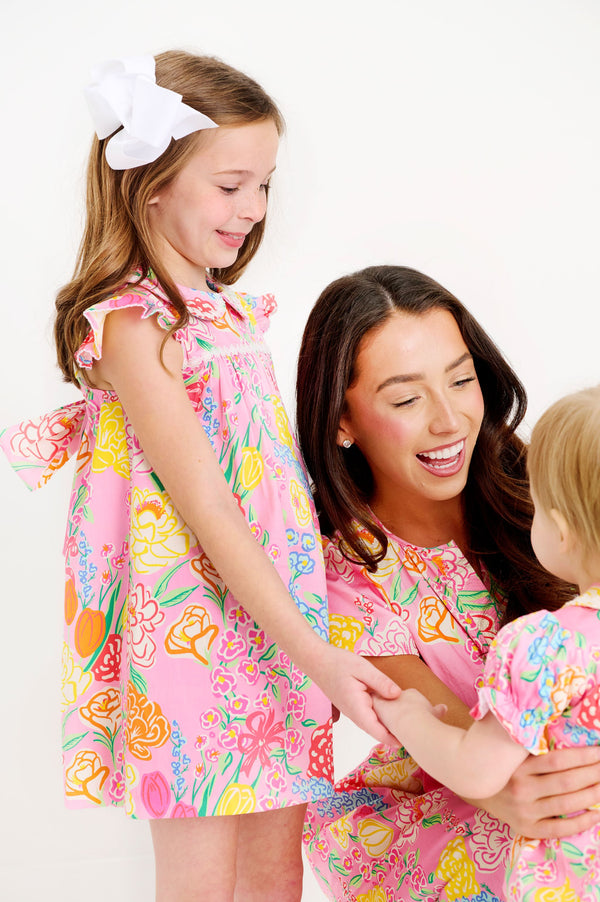 Franny Frock - Sheridan French Floral with Worth Avenue White