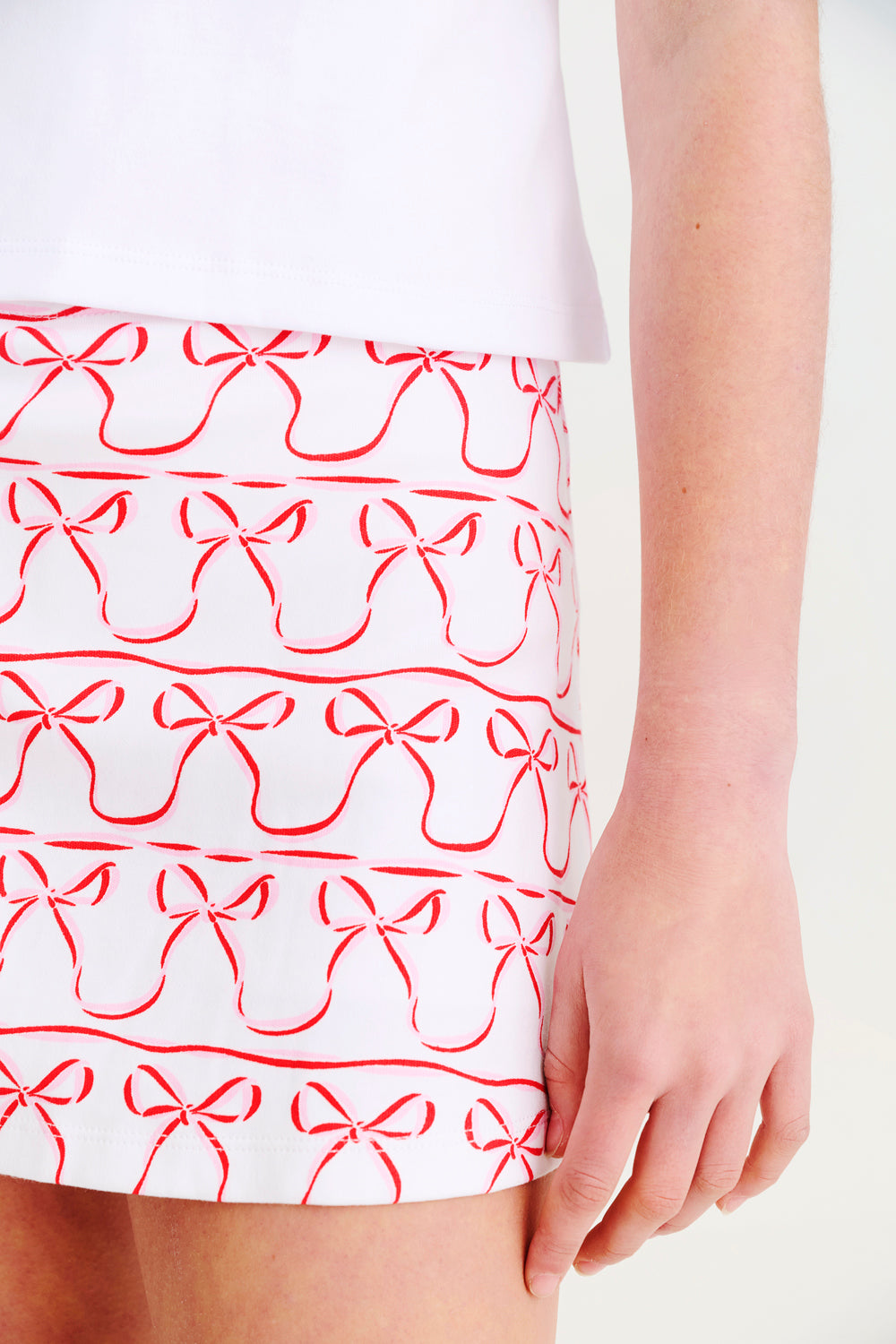 Searcy Skort - Birdie's Bows with Worth Avenue White