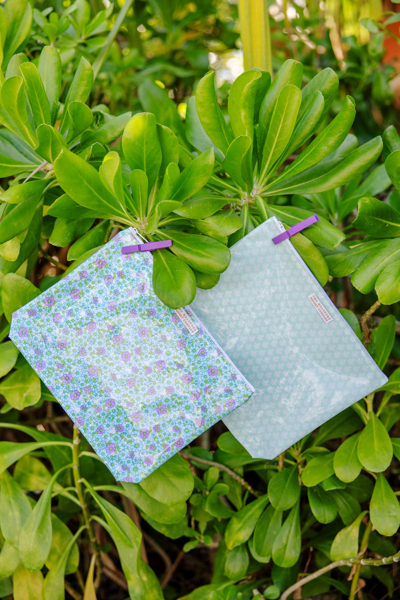 Dutchess Ditty Bag - Fitzroy Floral with Valley High Violet and Worth Avenue White