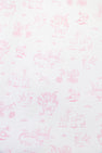 Sleep Tight Crib Sheet - Sir Proper's Sweet Arrival (Hamptons Hot Pink)