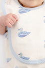 Burp Me Bib - Merrimack Quack Quacks with Buckhead Blue