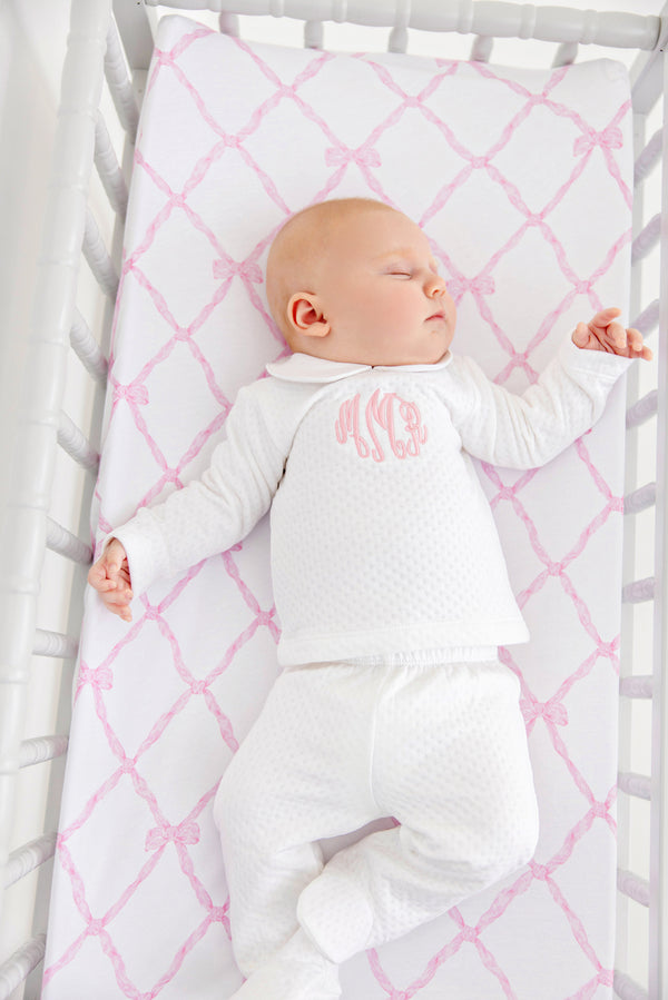 Sleep Tight Crib Sheet - Belle Meade Bow