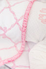 Baby Buggy Blanket - Belle Meade Bow with Pier Party Pink