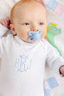 Darling Debut Set (with snaps) - Worth Avenue White with Buckhead Blue