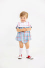 Towne's Top Sail Bubble - Kensington Court Plaid with Worth Avenue White