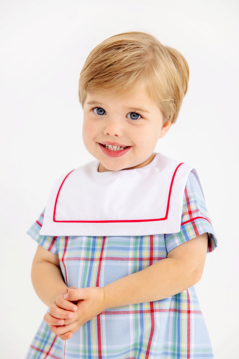 Towne's Top Sail Bubble - Kensington Court Plaid with Worth Avenue White