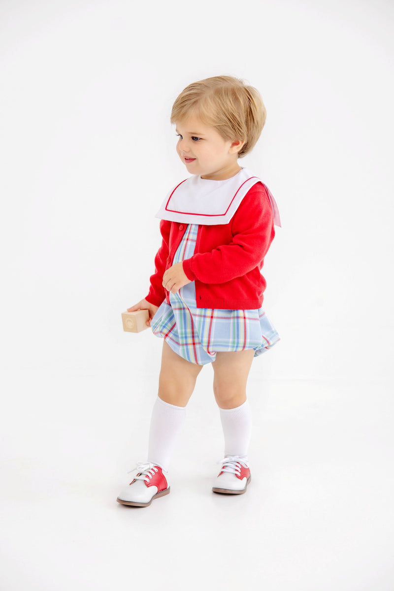 Towne's Top Sail Bubble - Kensington Court Plaid with Worth Avenue White