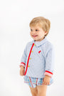 Jude Jacket - Beale Street Blue with Richmond Red Stripe