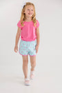 Cheryl Shorts - Heart Eyes (Belhaven Blue) with Winter Park Pink