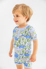 Sutton's Short Sleeve Short Set - Bal Harbour Hippo (Beale Street Blue)