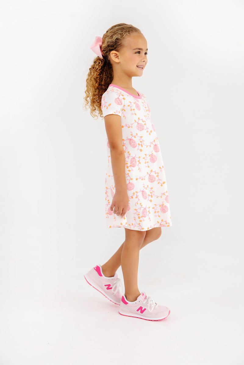 Polly Play Dress - Gourd-geous (Palmetto Pearl) with Romany Rose