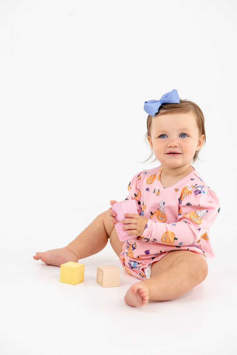 Long Sleeve Penny's Play Bubble - Candy & Critters (Sandpearl Pink)