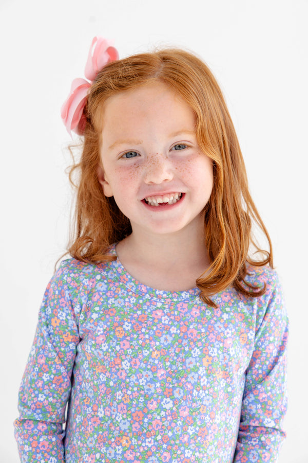 Long Sleeve Polly Play Dress - Mountain Brook Mini Floral (Parrot Cay Coral)