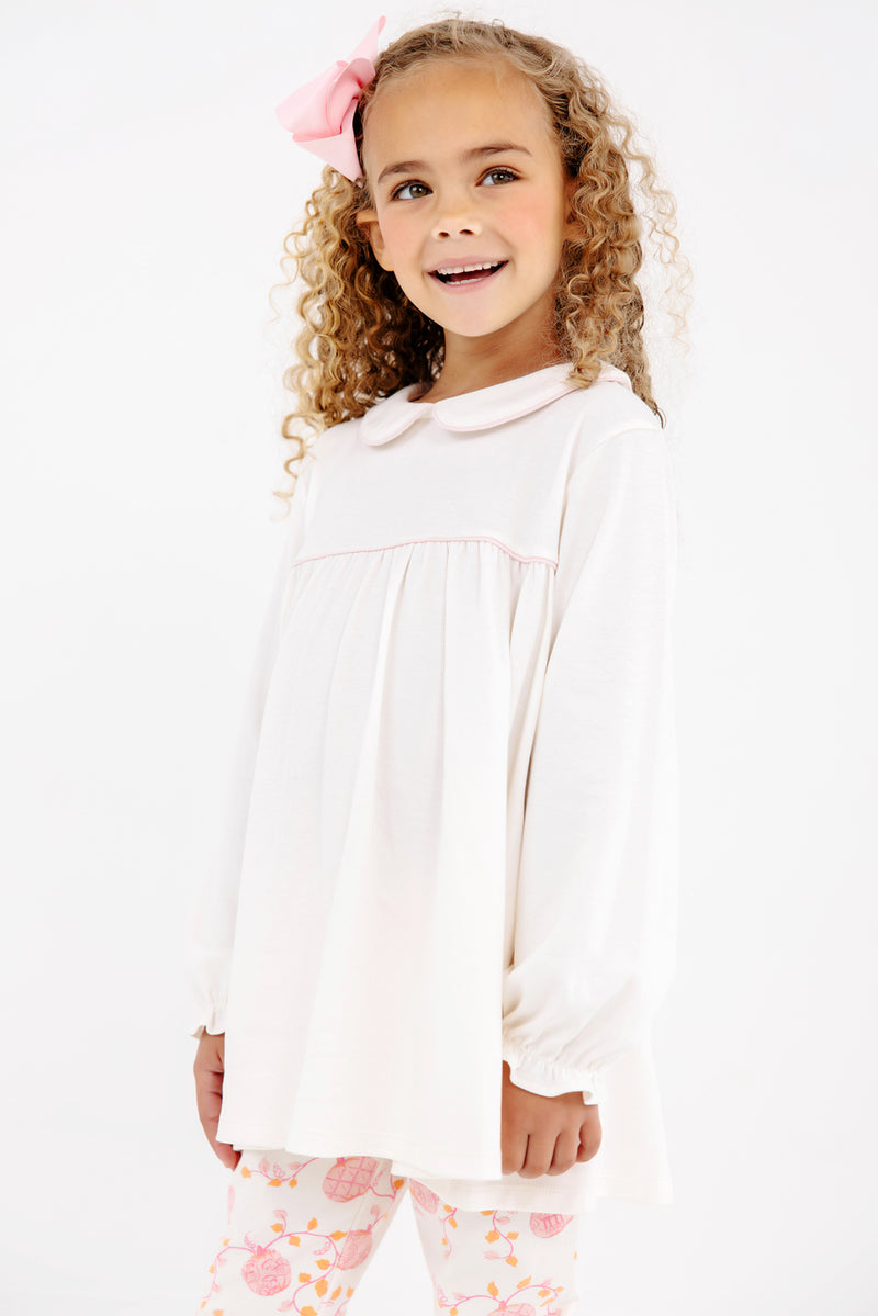 Maude's A Line Top - Palmetto Pearl & Palm Beach Pink