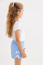 Cheryl Shorts - Sunrise Blvd. Blue Mini Gingham with Worth Avenue White Bows