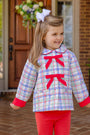 Julie Anne Jacket - Wellington Windowpane with Richmond Red