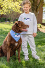 Cassidy Comfy Crewneck - Grantley Gray Heathered with Duck Applique