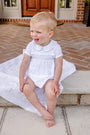 Bailey Baby Blanket - Worth Avenue White with Crosses