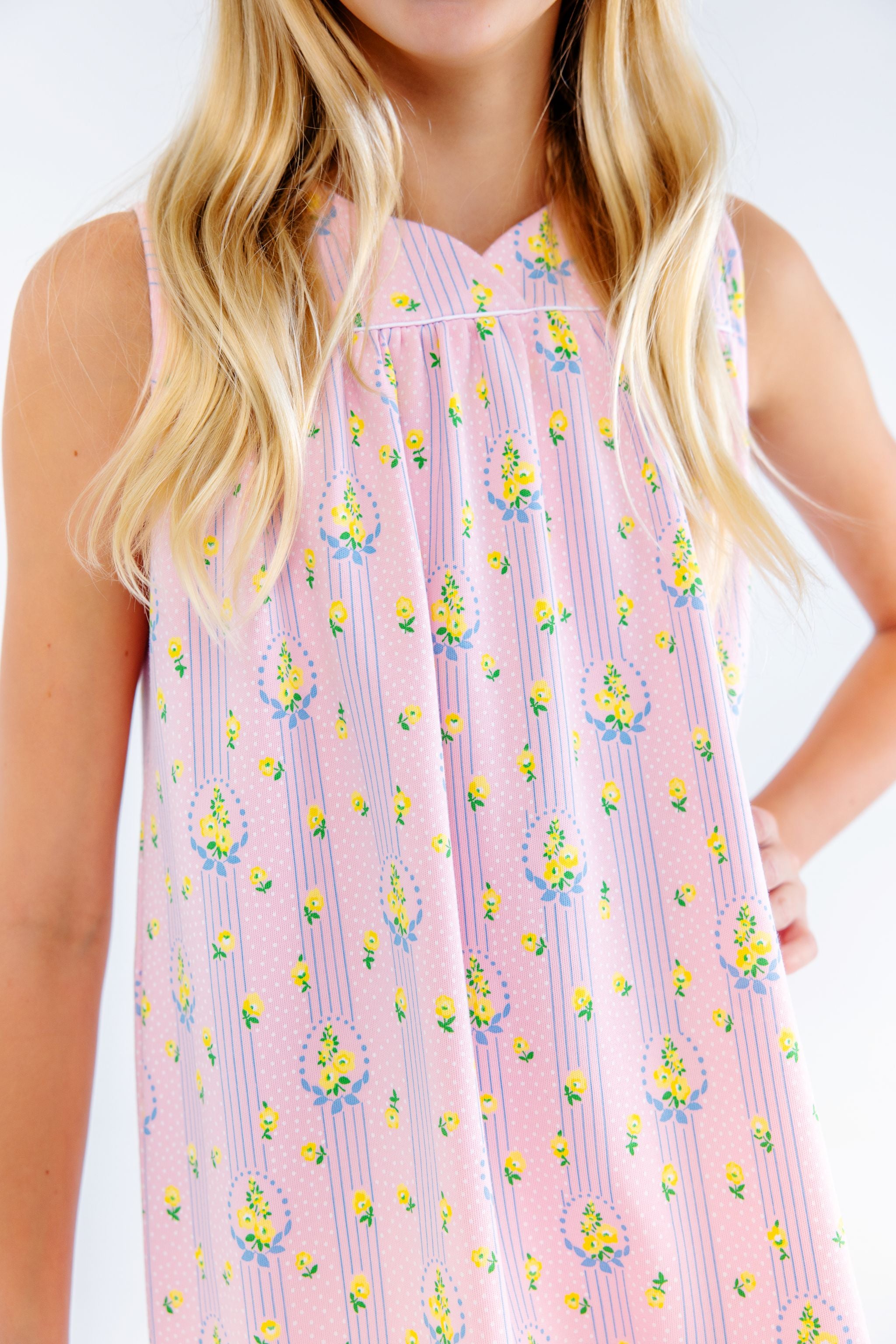 Sleeveless Dowell Day Dress - White