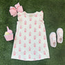 Ruehling Ruffle Dress - Happy Harbour Island Handblock Floral