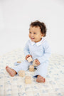 Potter Playsuit - Buckhead Blue with Worth Avenue White