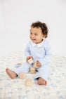 Potter Playsuit - Buckhead Blue with Worth Avenue White