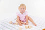 Quilted Play Mat - Fincastle Floral with Palm Beach Pink